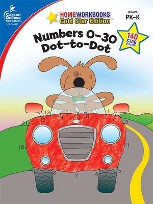 cover image of Numbers 0-30: Dot-to-Dot, Grades PK--K